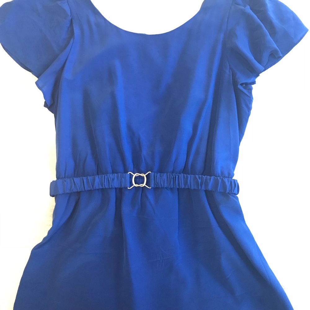 Silk open back blouse by Liquid